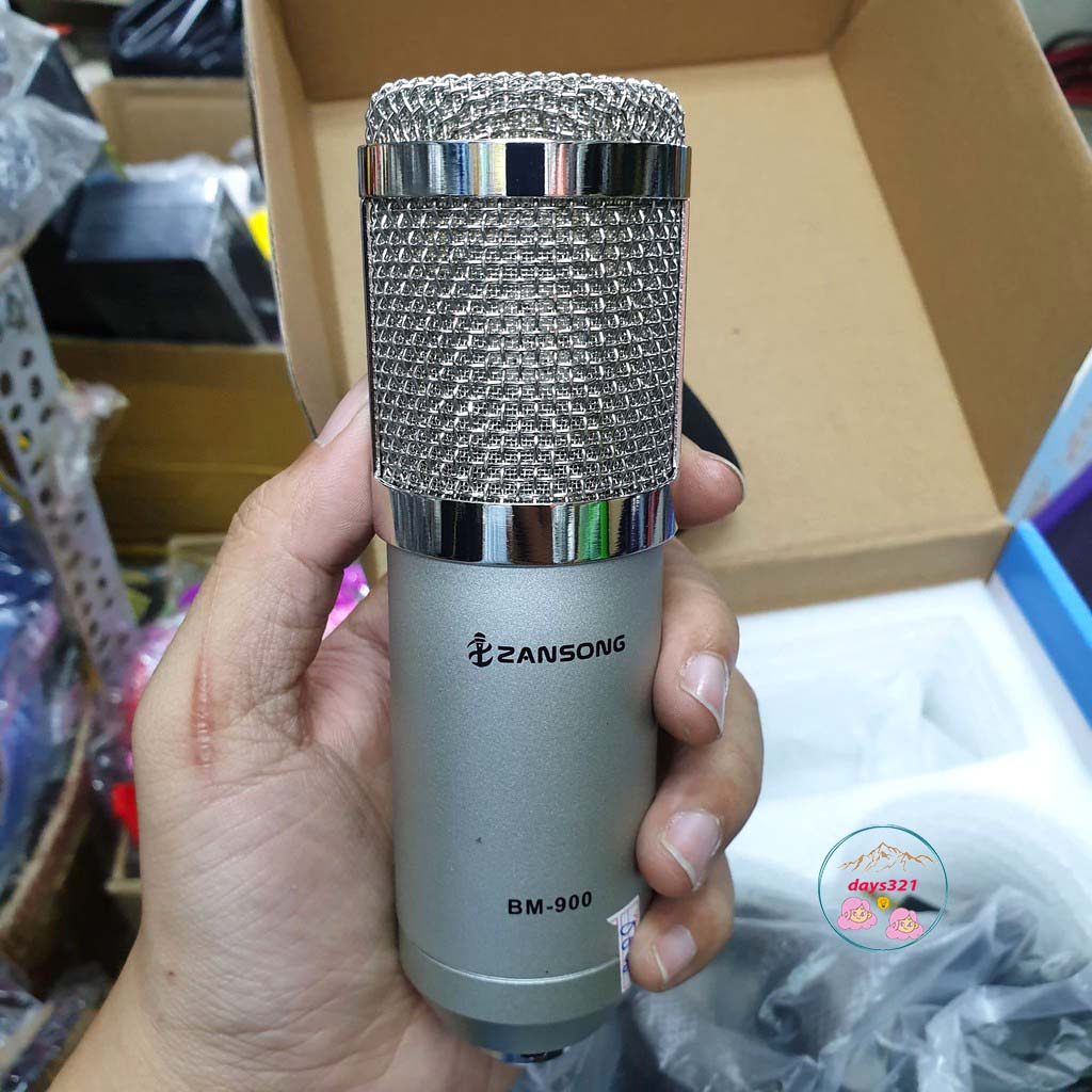 Mic Thu Âm Waichang Bm900 Zanshong Micro Livestream BM900 Đủ Màu Chuyên Dụng Cho Các Dòng Sound Card