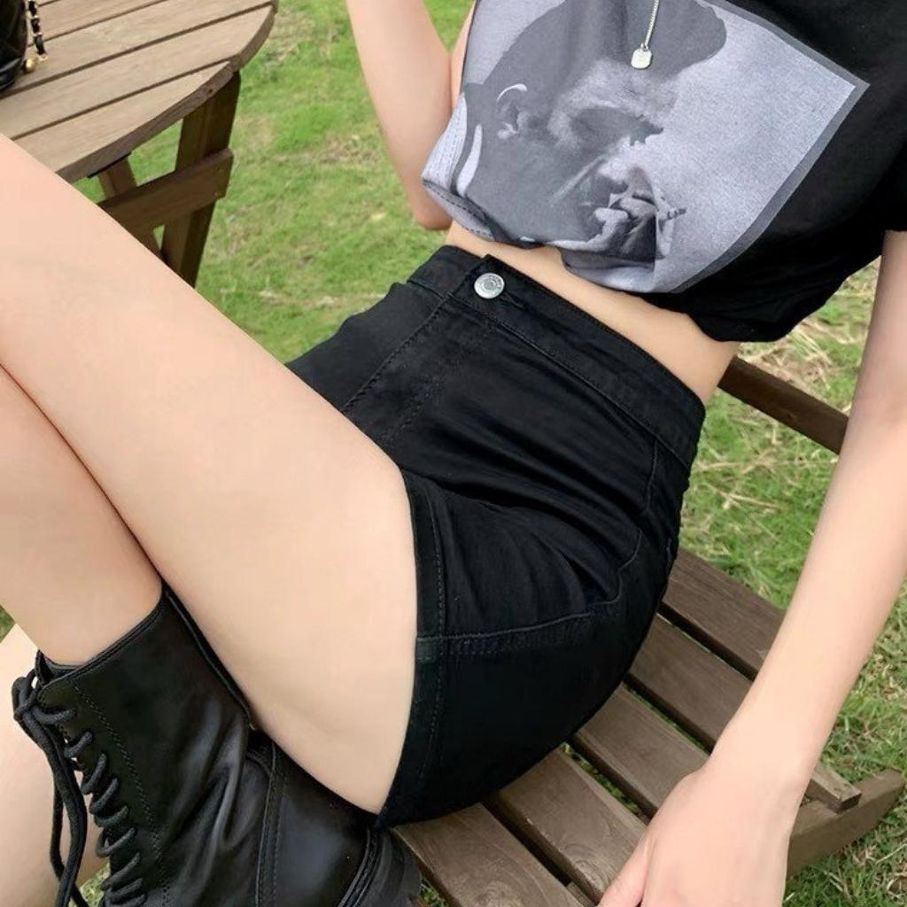 Quần short nữ Meei Shop chất kaki dày dặn lưng cao, Quần nữ phong cách mùa hè Q1