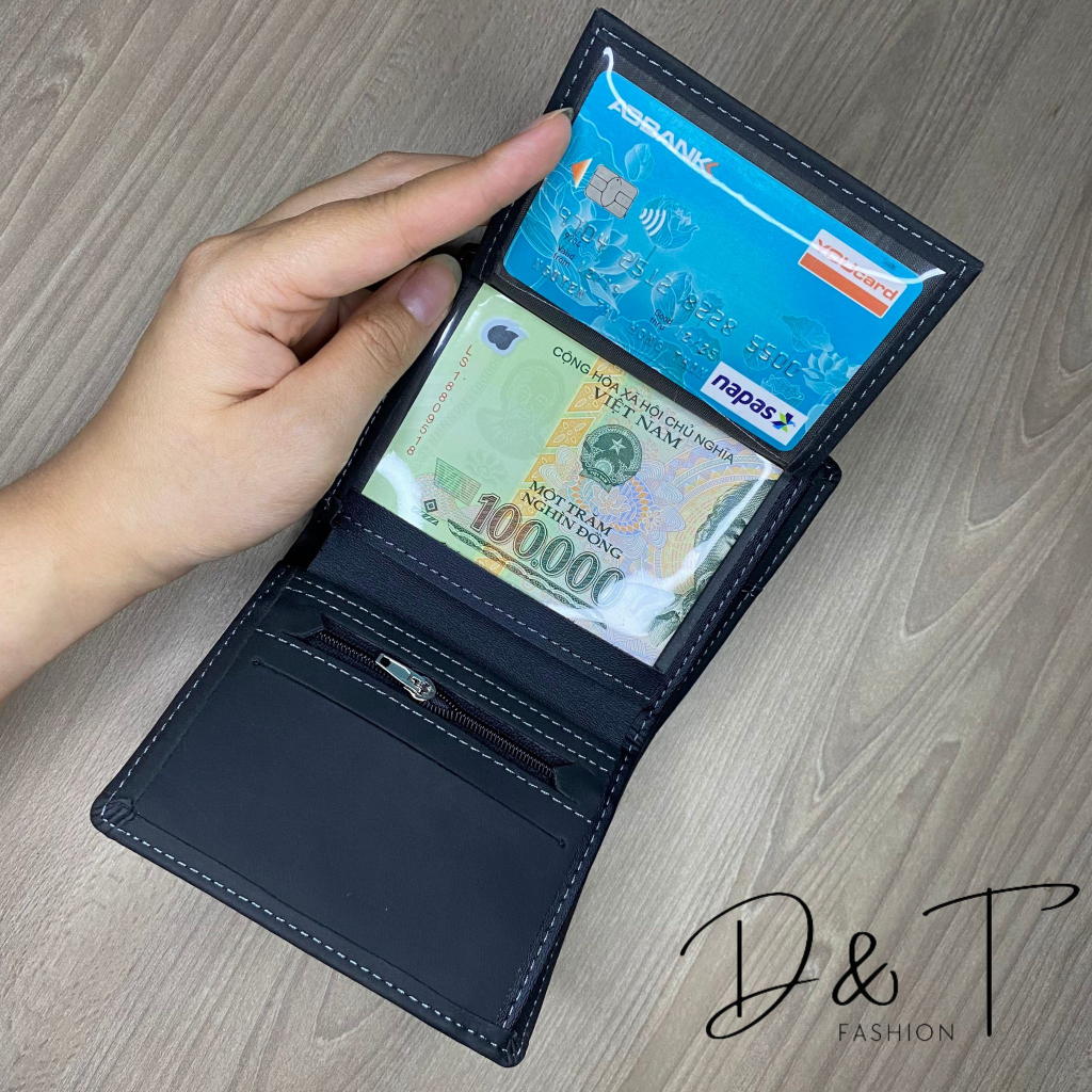 Ví Nam Dáng Đứng Da Bò Cao Cấp DT12