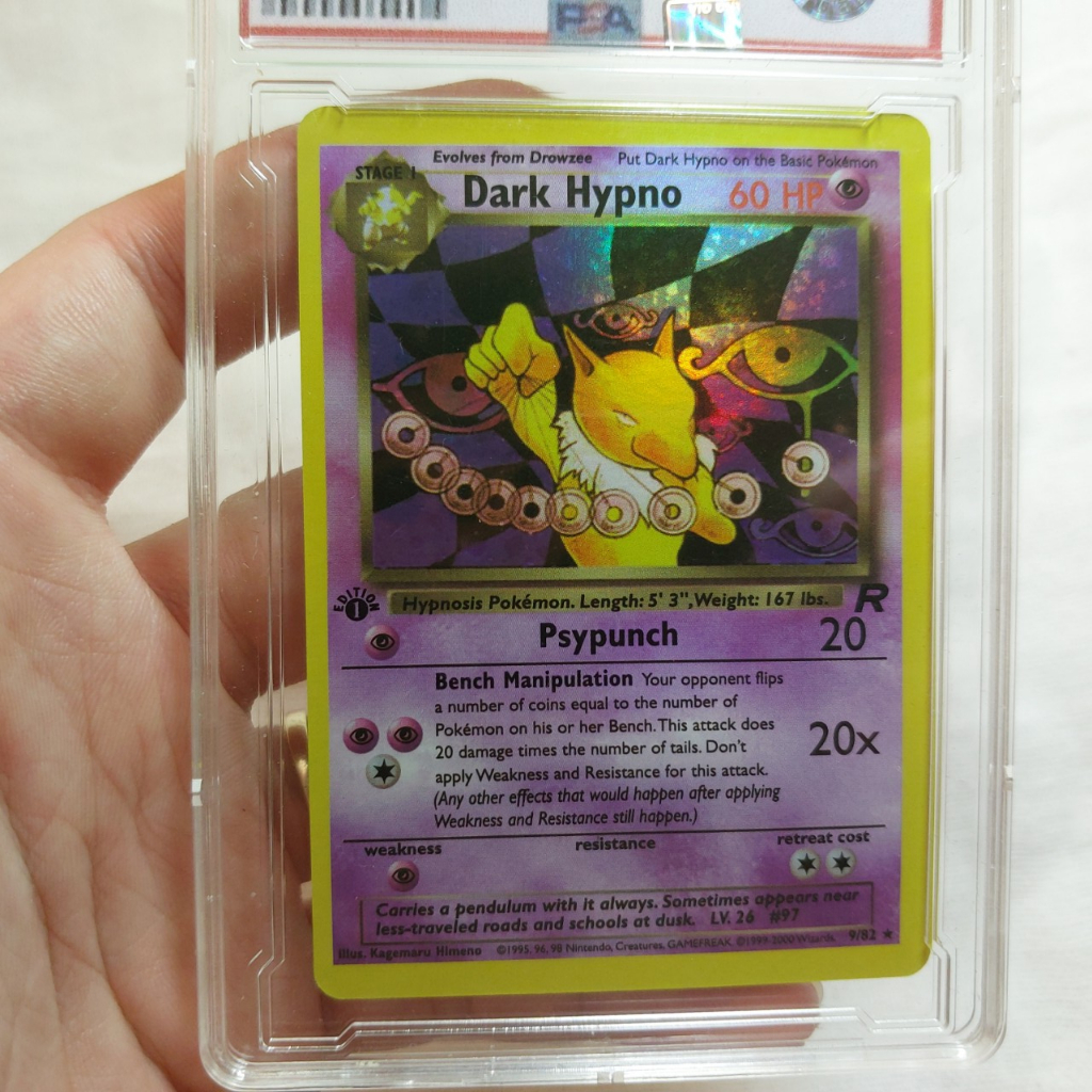 Game card Pokémon lá Dark Hypno 26 82 Ultra rare nitendo sản xuất 2006 chuyên gia thôi miên 1459 d7 59 49
