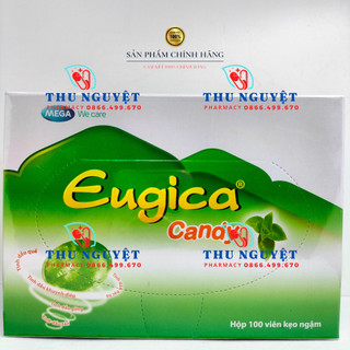 Kẹo ngậm ho Eugica Candy hộp 100 viên