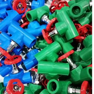 Van khóa ống nhiệt PPR Phi 25, Van mở 50%