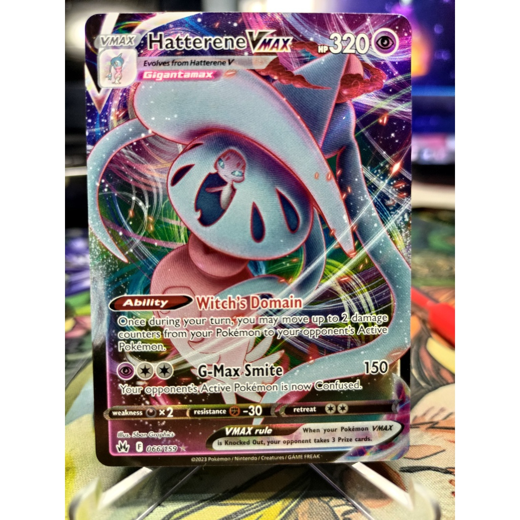 Thẻ Pokemon Hatterene VMAX - 066/159 - Ultra Rare