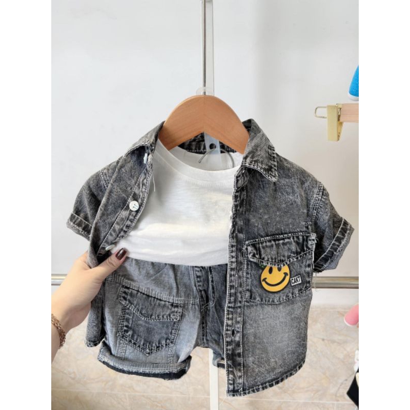 Bộ bò micky kèm túi đeo sành điệu cho bé trai