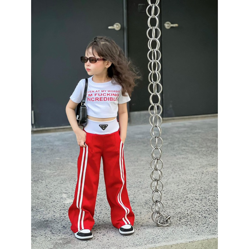 (HÀNG THIẾT KẾ) Set thể thao cá tính cho bé gái 7-36kg (không kèm mũ)