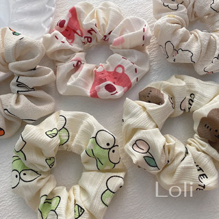 Scrunchies cột tóc, buộc tóc hình gấu, thỏ dễ thương