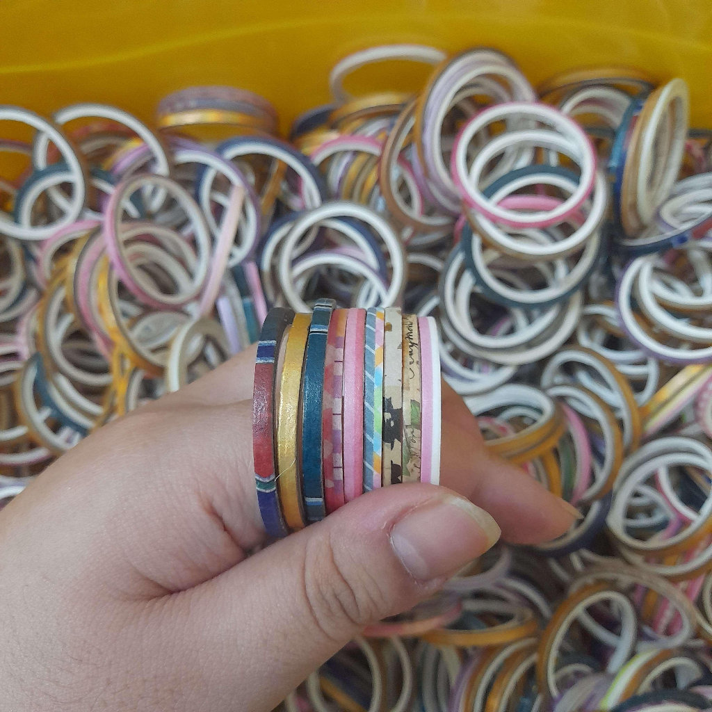 10-20 cuộn washi 0.3cm mini nhỏ gọn