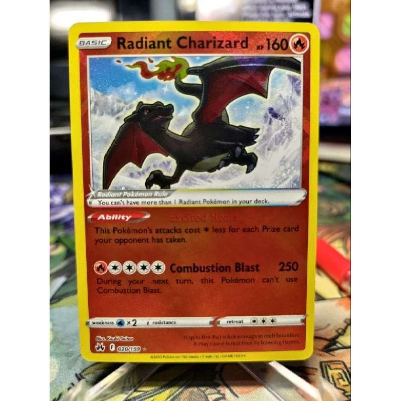 Thẻ Pokemon Radiant Charizard - 020/159 - Radiant Rare
