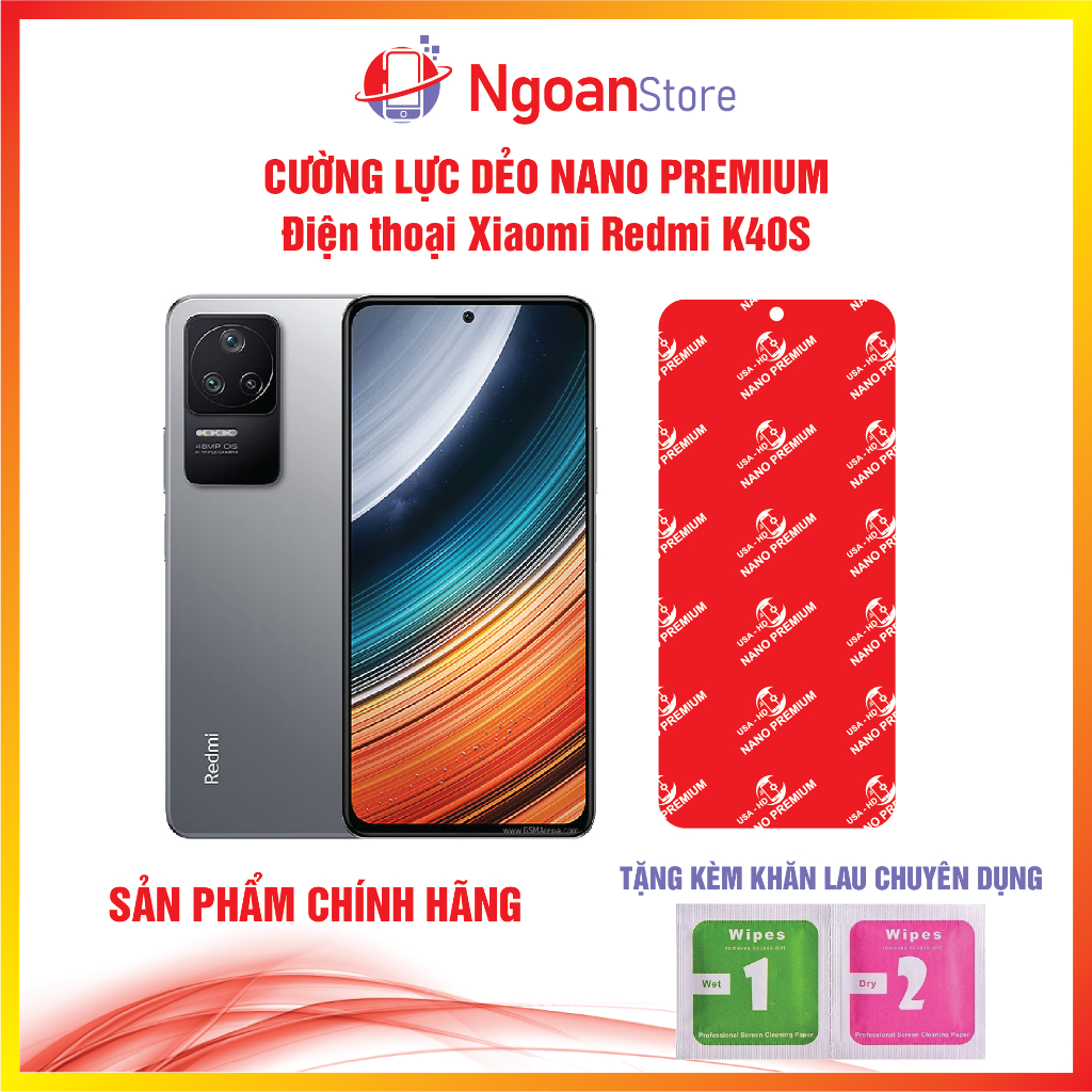 Cường lực dẻo Nano Premium cho điện thoại Xiaomi Redmi K40s - Ngoan Store