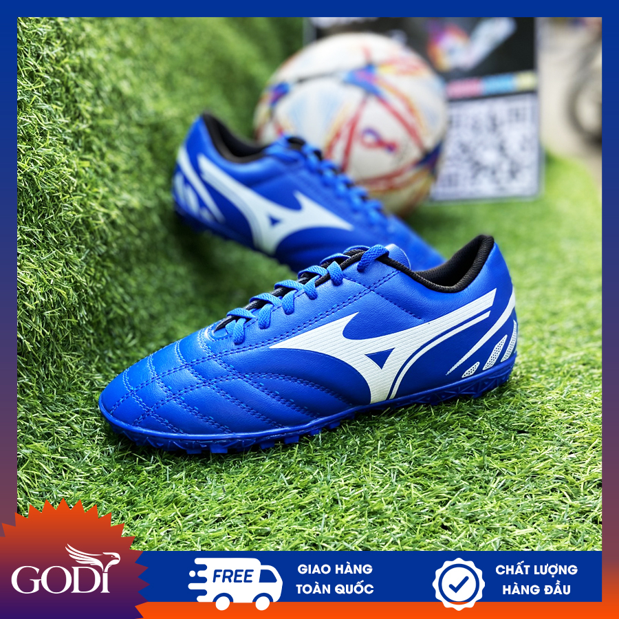 Giày đá bóng mzn size 35 - 46 màu xanh đinh TF đẹp, giá rẻ - Giày đá banh size nhỏ 35-36-37-38 đến bigsize 45-46, GODI