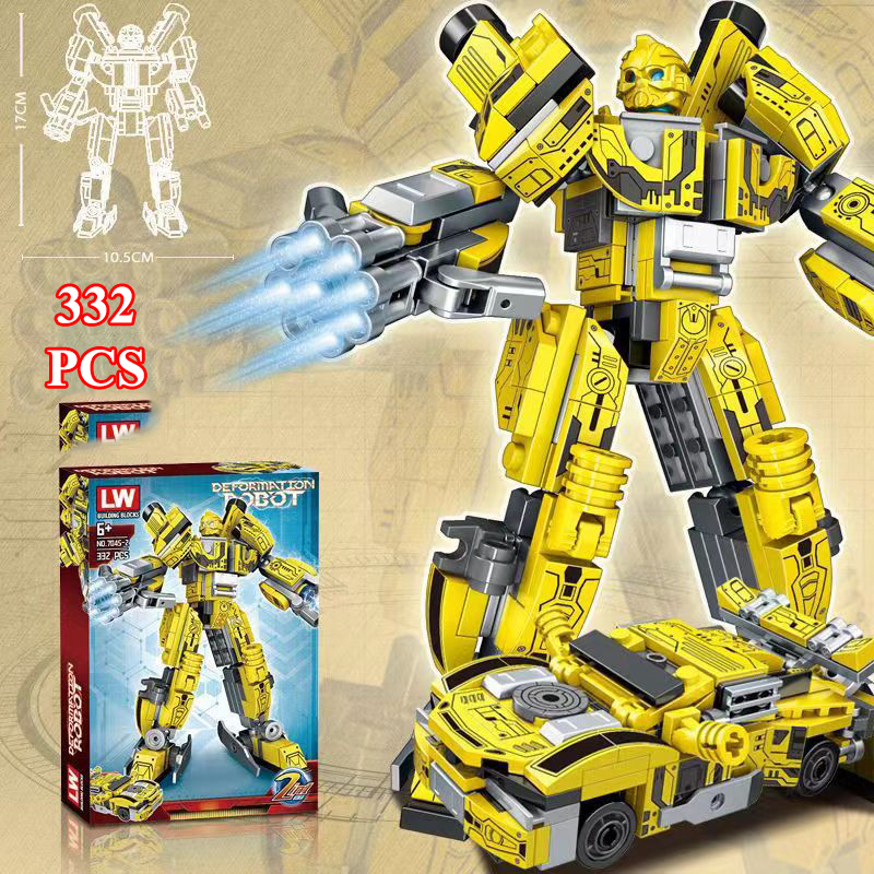 BỘ ĐỒ CHƠI XẾP HÌNH ROBOT Transformer BUMBLEBEE - Lắp Ráp Robot Người Máy Biến Hình
