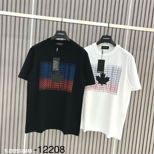 Áo Thun Cotton Nam DSQ Chữ Loang Mát Mịn Hot Trend Hè 2023