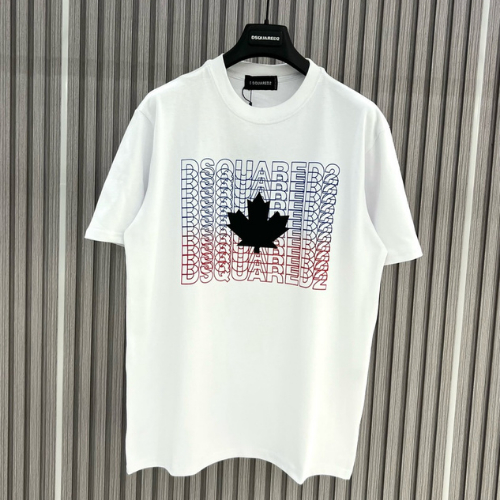 Áo Thun Cotton Nam DSQ Chữ Loang Mát Mịn Hot Trend Hè 2023