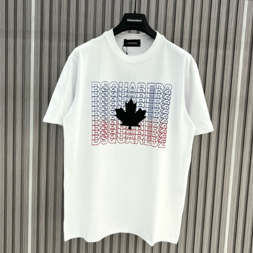 Áo Thun Cotton Nam DSQ Chữ Loang Mát Mịn Hot Trend Hè 2023