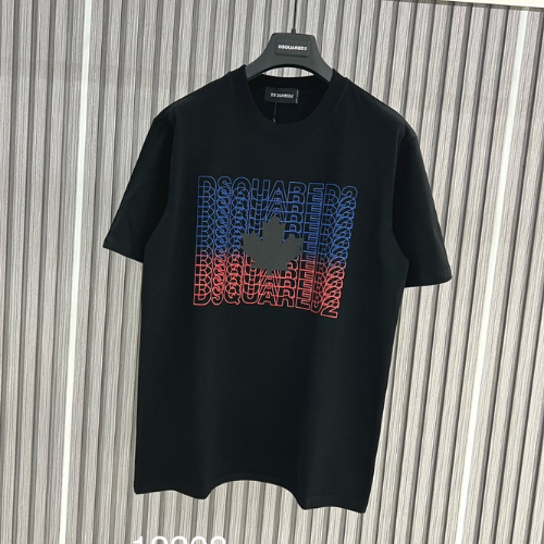 Áo Thun Cotton Nam DSQ Chữ Loang Mát Mịn Hot Trend Hè 2023