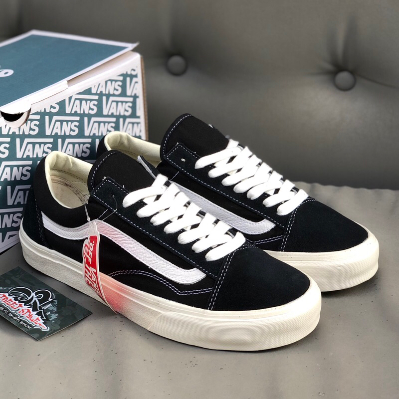 Giày Sneaker OS Vault Nam Nữ Màu Đen Trắng Trượt Ván - Giày vans vault VNXK chất liệu cao cấp - Vans old skool