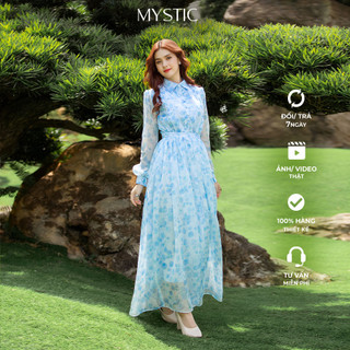 Đầm sơ mi hoa xòe thiết kế Mysticcollection ĐHX 052023