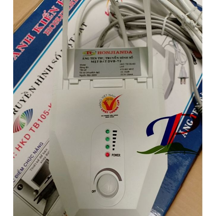 Anten Tivi, Ăng Ten Tivi DVB T2 Thông Minh, Thu Sóng 30KM, Ang Ten TV Kỹ Thuật Số Trong Nhà - Bảo Hành 12 Tháng