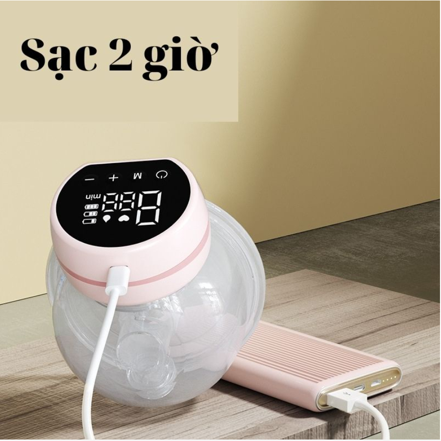 Máy Hút Sữa Sạc Pin, Cao Cấp Không Dây, Màn Hình Led, 3 Chế Độ 9 Lực Hút, Có Chế Độ Massage - Chất Liệu Tốt Cho Sức Khỏe