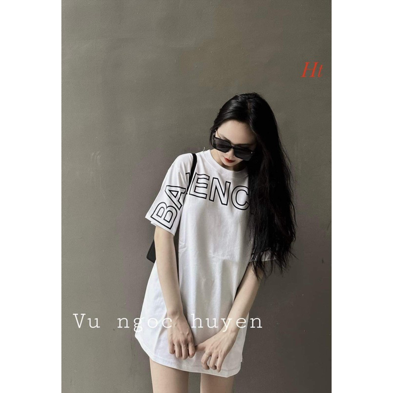 Áo phông chữ BA LIN chạy ngang ngực HT12