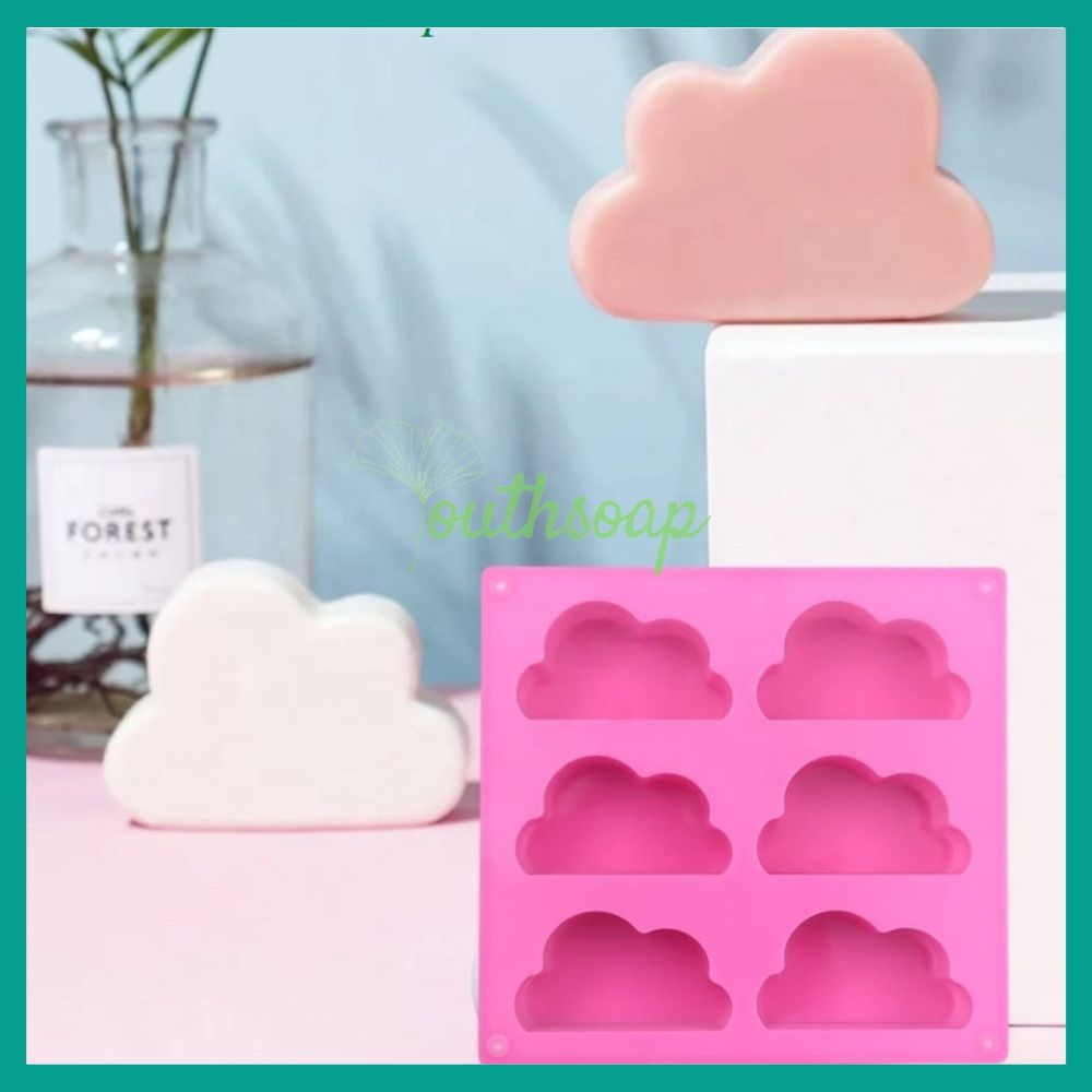 Khuôn Silicon Hình Đám Mây,Khuôn Làm Xà Phòng Handmade, Khuôn Làm Bánh, Khuôn Làm Nến