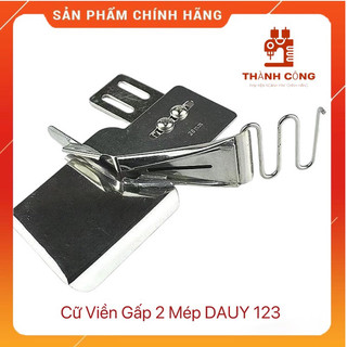 Cữ viền gấp 2 mép DAUY 123. Cữ viền gấp 2 mép không thay răng cưa, mặt nguyêt. Cử viền bọc. Cử viền .Gá viền máy 1 kim