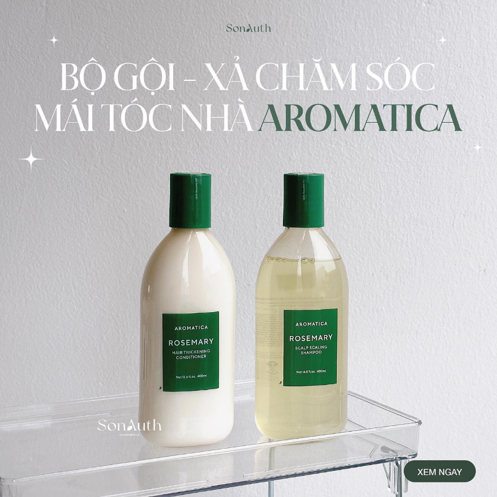 Bộ gội xả Aromatica Rosemary