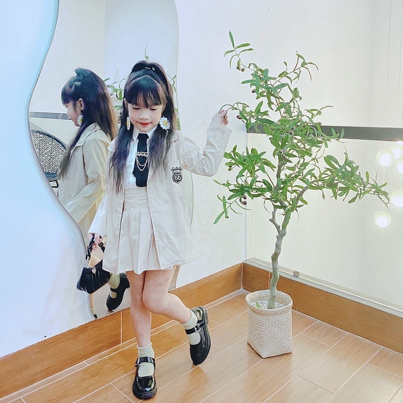 Set vest 4 chi tiết cho bé gái 7-35kg