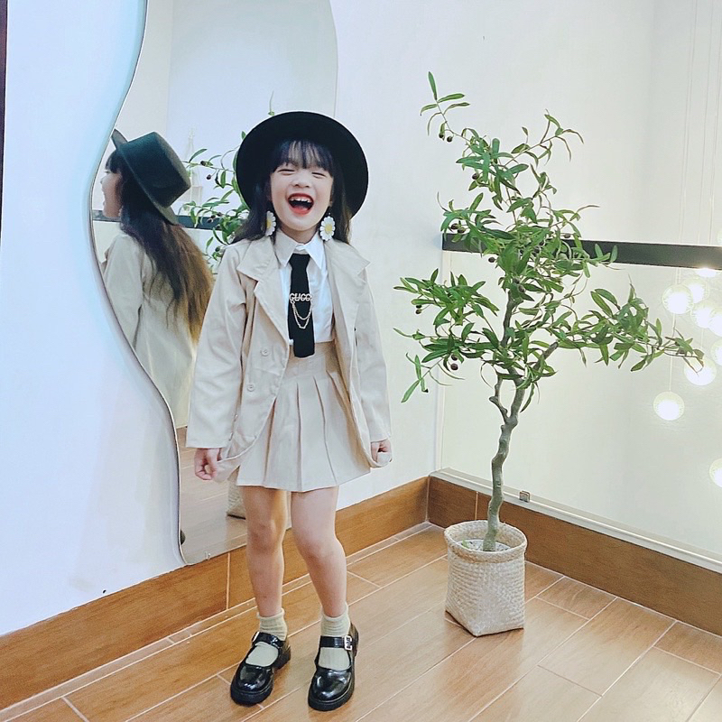 Set vest 4 chi tiết cho bé gái 7-35kg