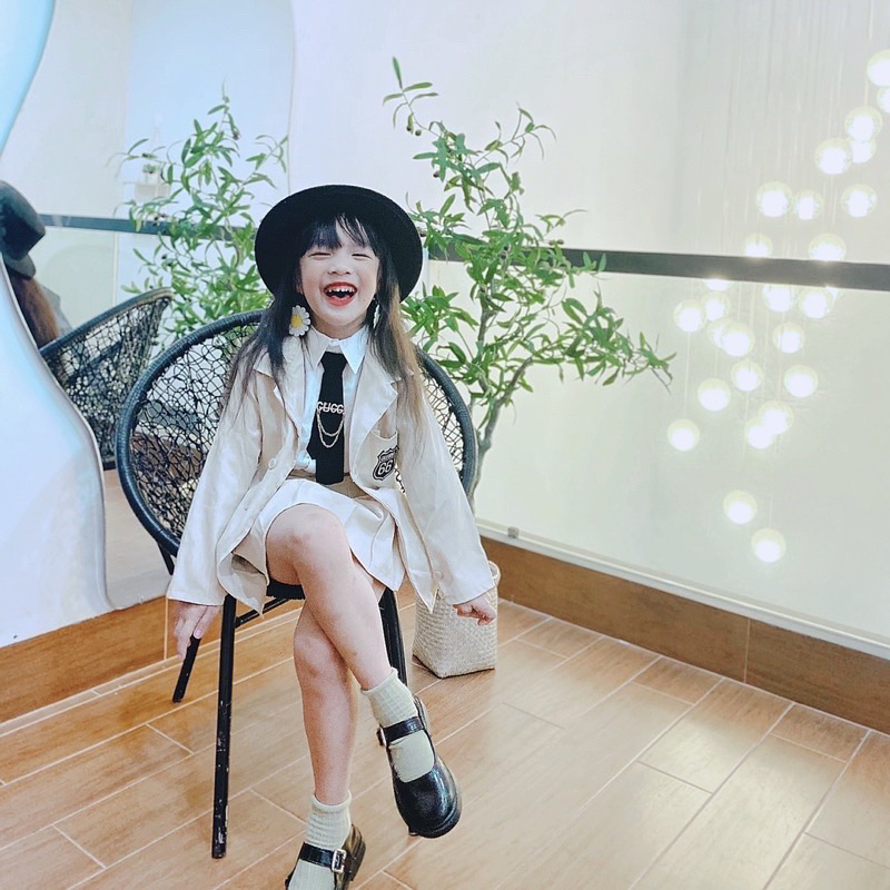 Set vest 4 chi tiết cho bé gái 7-35kg