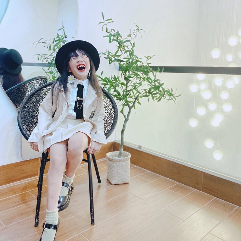 Set vest 4 chi tiết cho bé gái 7-35kg