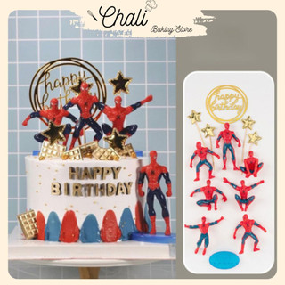 Mô hình Người nhện Spider man - phụ kiện trang trí bánh kem ,bánh sinh nhật