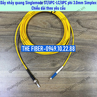 Dây nhảy quang singlemode st/upc-lc/upc sm, simplex- chiều dài theo yêu cầu