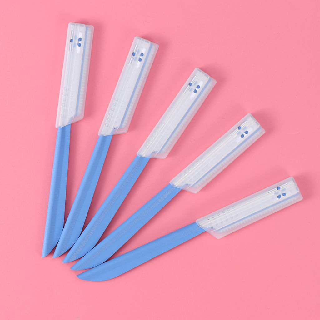 Dao Cạo Lông Mày Cán Dài Lưỡi Thép Không Gỉ Kai Beauty Guard 06616