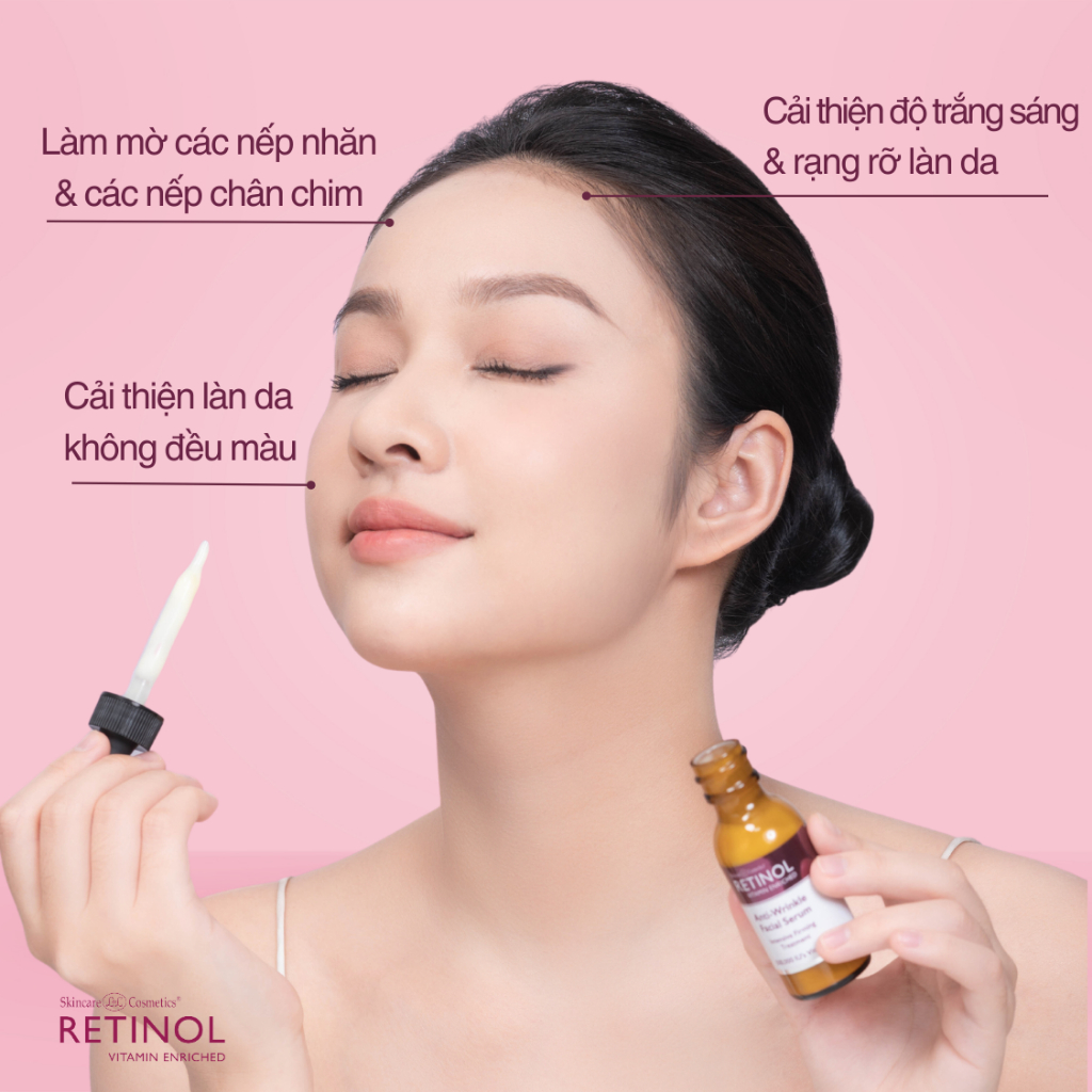 Huyết thanh Retinol Anti Wrinkle Facial Serum 30ml hỗ trợ sản sinh collagen