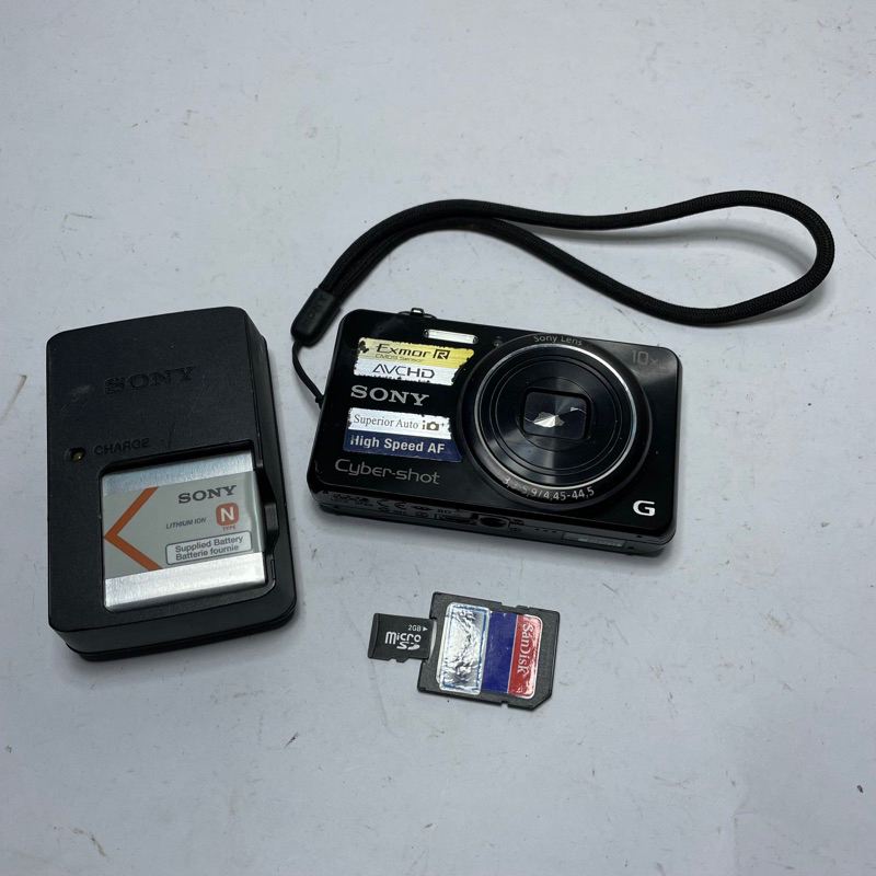 Bộ máy ảnh Sony DSC-WX100 cũ xấu còn dùng được
