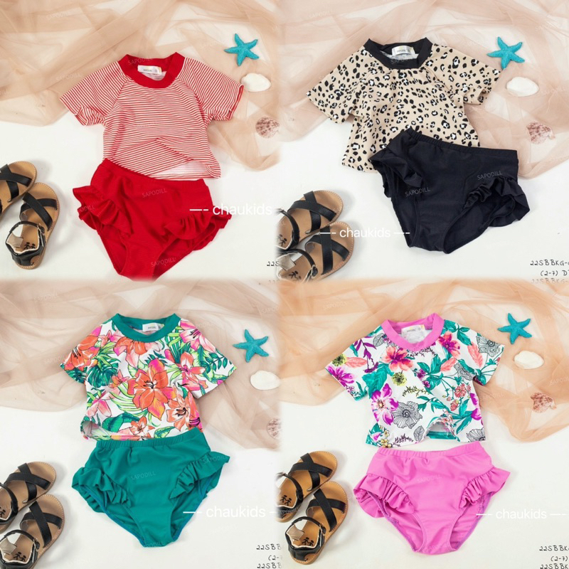 Set bikini hoạ tiết cho bé gái S0081