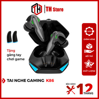 Tai Nghe Bluetooth Gaming K86, Tai Nghe Chơi Gaming Bluetooth 5.2 TWS Không Dây - Độ Trễ  - Pin Cực Trâu - Có Mic