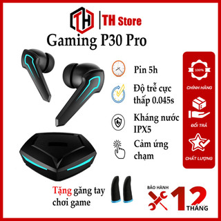 Tai Nghe Bluetooth Gaming P30 Pro Tws , Tai Nghe Chơi Game Bluetooth 5.2 Có Mic  , Pin Cực trâu , Độ Trễ Cực Thấp 0.045