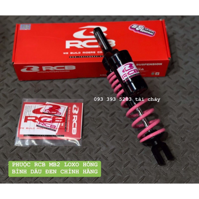 PHUỘC RCB LOXO HỒNG BÌNH DẦU ĐEN CHÍNH HÃNG GẮN VISION / VARIO