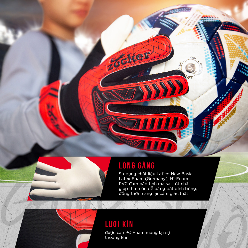 Găng Tay Thủ Môn Zocker Gloves Dino chính hãng