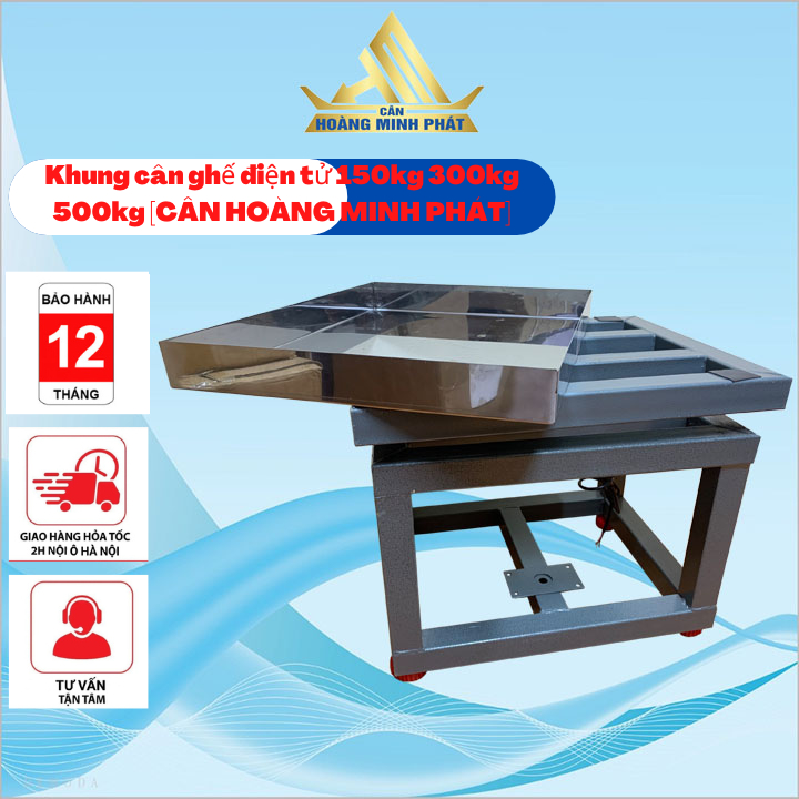 Khung cân ghế điện tử 100kg 150kg 300kg 500kg bàn cân INOX, khung sắt sơn tĩnh điện [ CÂN HOÀNG MINH PHÁT ]