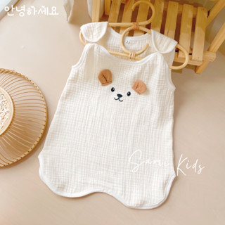 Túi ngủ cho bé xô muslin xuất hàn SB76XM