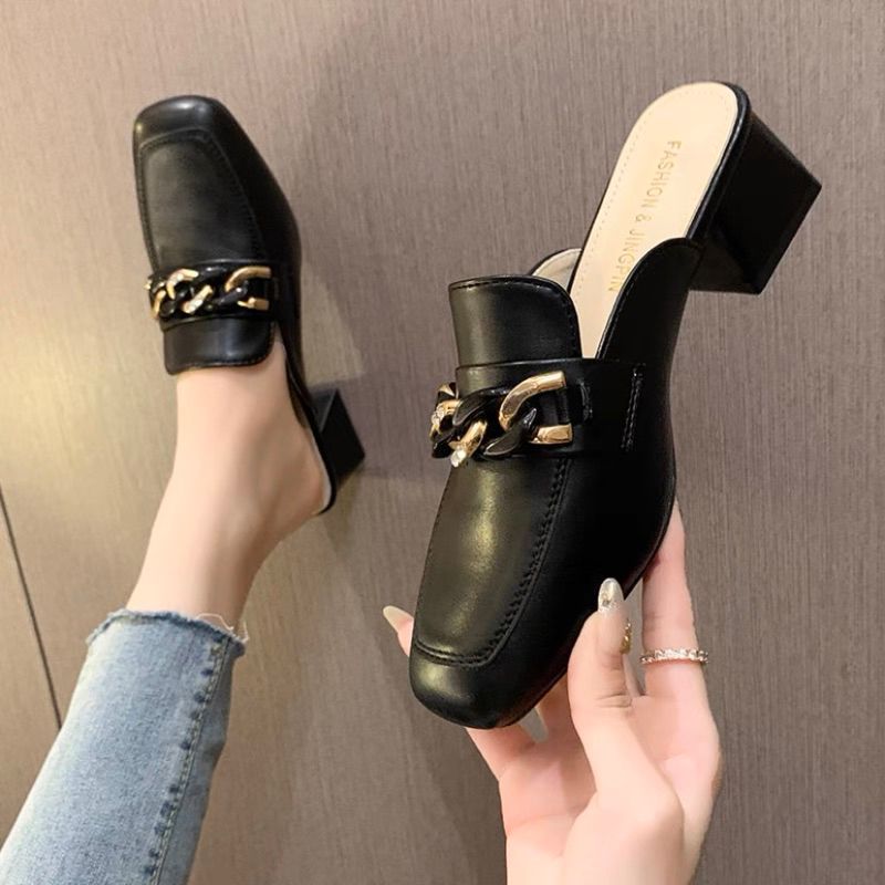 Sục xích gót vuông 5,5cm⚡️ANDUSTORE⚡️