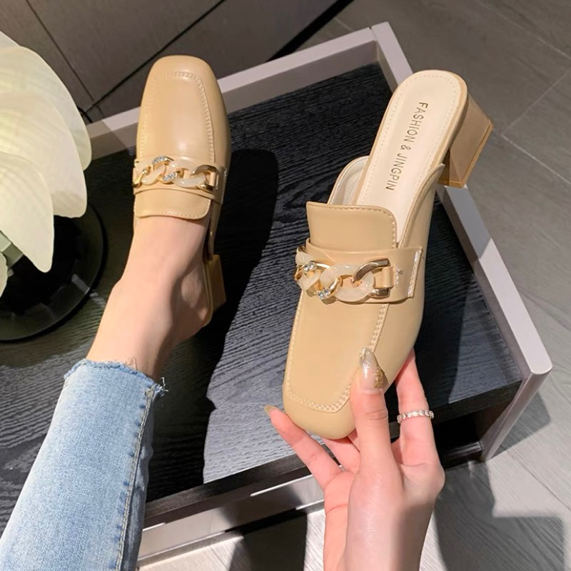 Sục xích gót vuông 5,5cm⚡️ANDUSTORE⚡️
