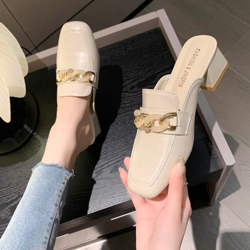 Sục xích gót vuông 5,5cm⚡️ANDUSTORE⚡️
