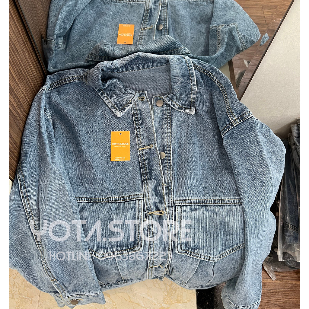 Áo khoác jeans túi hộp - J027