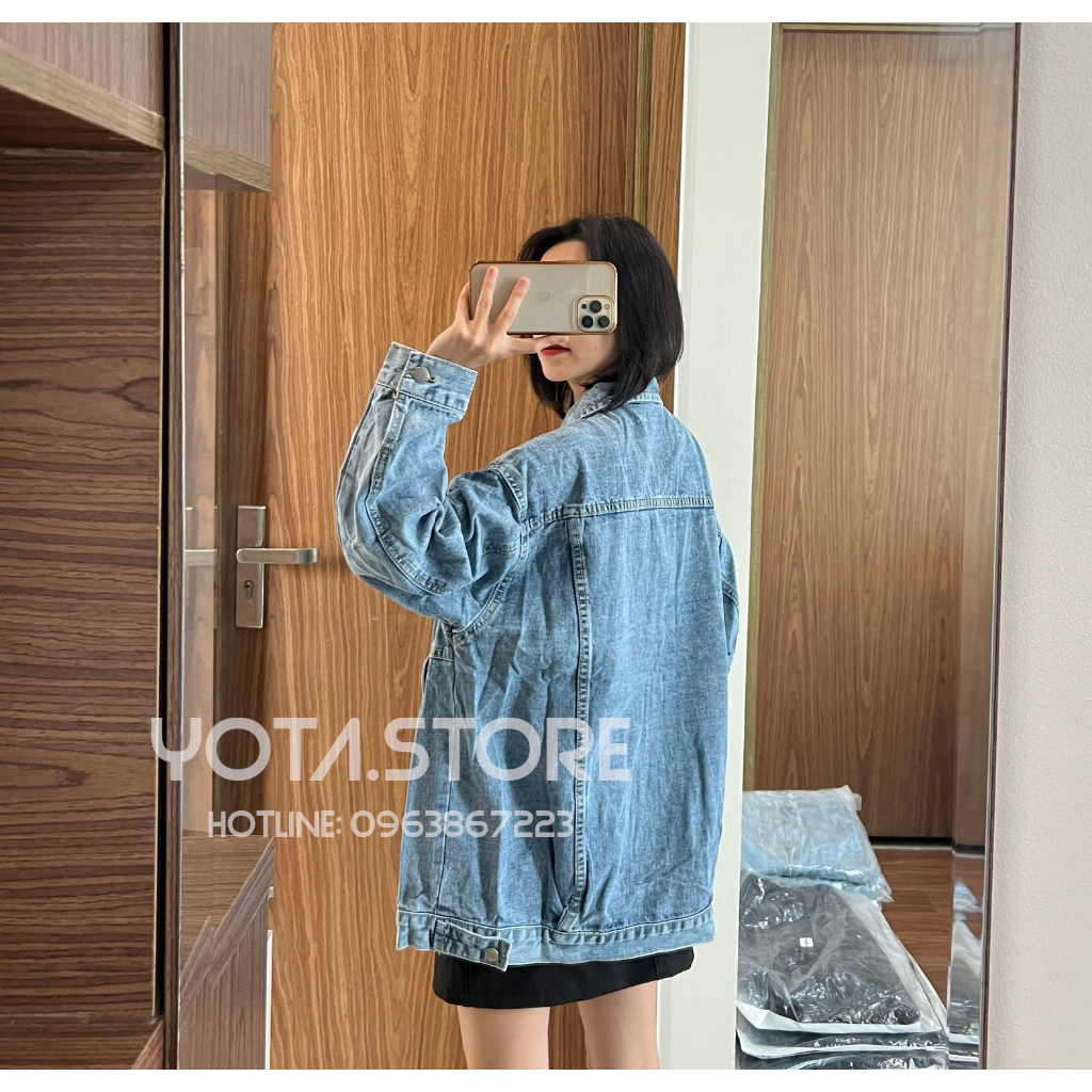 Áo khoác jeans túi hộp - J027