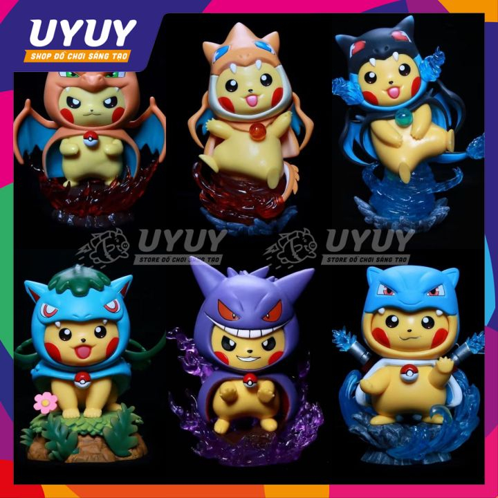 Mô Hình Pikachu Cosplay Dễ Thương, Tinh Xảo, Sắc Nét