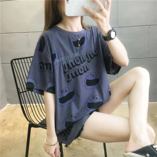 Áo thun xám big size hình Nom tay ngắn bao xinh size 100-120kg
